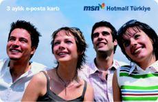 MSN ve Hotmail Türkiye yayında: 3 aylık 2 GB Hotmail 5.000.000 TL