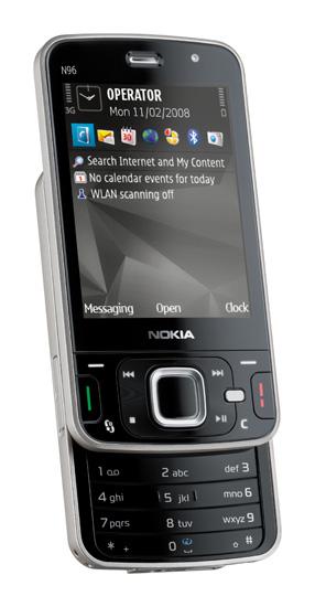 Nokia N96; N serisinin yeni amiral gemisi güçlü özellikleriyle dikkat çekiyor