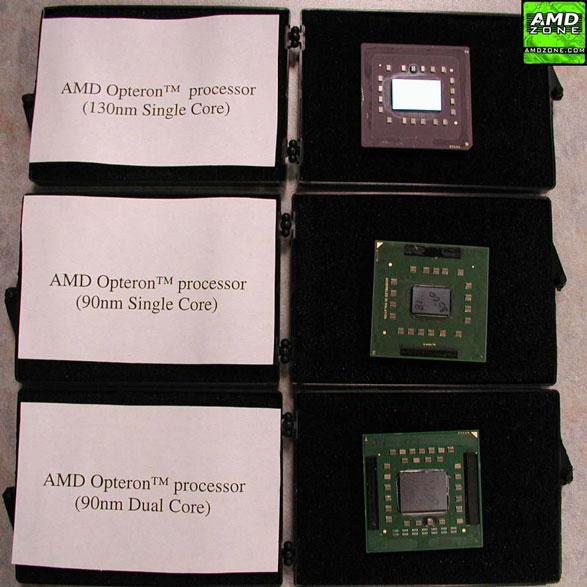 Amd'nin çift çekirdekli Opteron tanıtımı yazısı