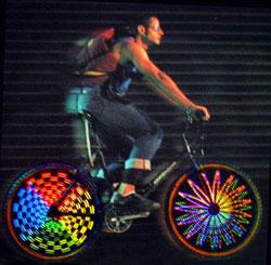 Bisikletleriniz için bilgisayar destekli jant modifiyesi : Hokey Spokes ışıklı yazı ve şekiller