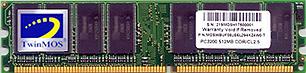 TwinMOS'dan CL2 DDR 333 (PC2700)