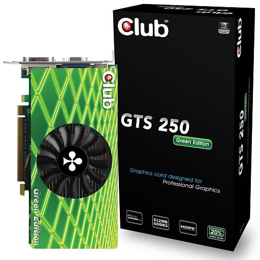 Club 3D düşük güç tüketimli GeForce Green Edition serisi 5 yeni ekran kartı hazırladı