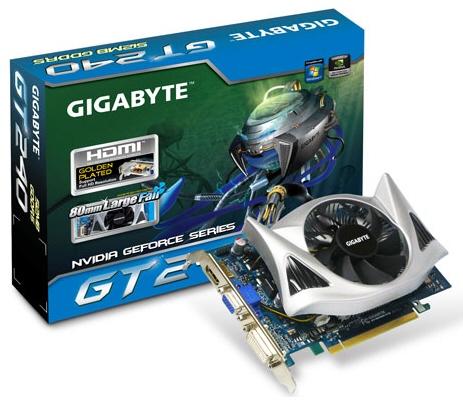 Gigabyte GeForce GT240 tabanlı iki yeni ekran kartı hazırladı