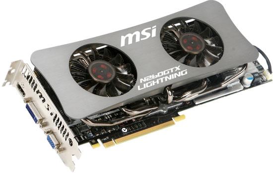 MSI'ın GeForce GTX 260 Lightining modeli 1.1GHz'e çıkartıldı