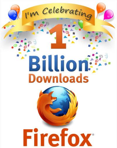 Mozilla başarısını kutluyor; Firefox 1 milyar defadan fazla indirildi