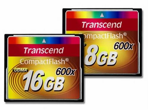 Transcend yüksek performanslı CompactFlash bellek kartlarını duyurdu