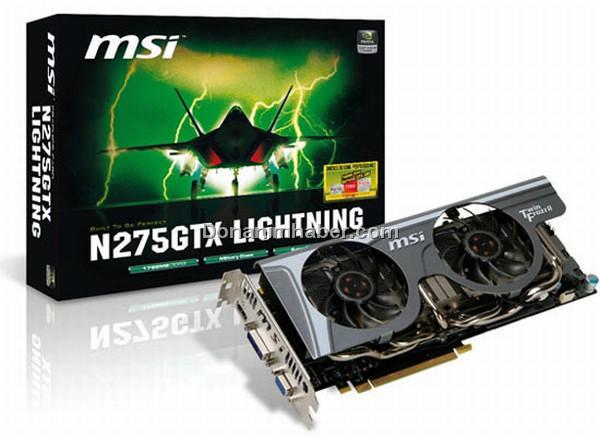 MSI GeForce GTX 275 Lightning modelini duyurdu