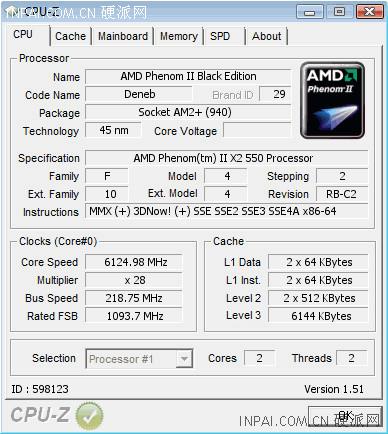AMD'nin çift çekirdekli Phenom II X2 550 BE işlemcisi 6.12GHz'e ulaştı