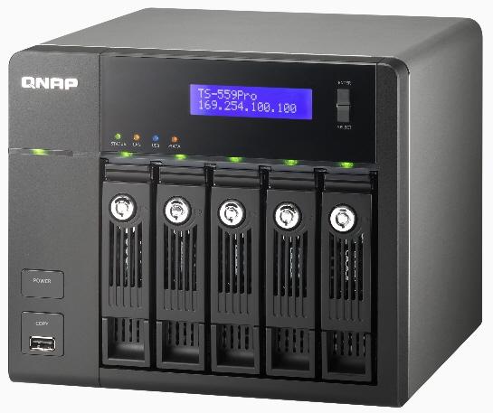 QNAP beş sürücülü yeni ağ depolama sistemini duyurdu: TS-559 Pro