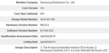 Samsung yeni bir Androidli cep telefonu peşinde; SHW-M110S