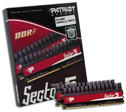 Patriot 2500MHz'de çalışan DDR3 bellek kitini duyurdu