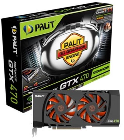 Palit özel tasarımlı GeForce GTX 470 modelini pazara sunuyor