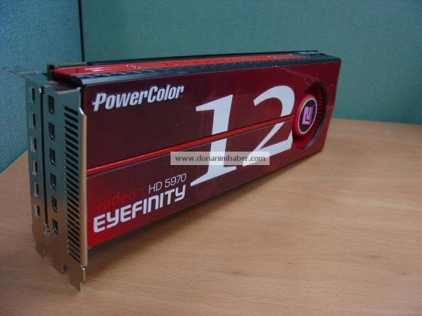 PowerColor'dan HD 5970 4GB Eyefinity12: Tek bir kart ile aynı anda 12 monitör 