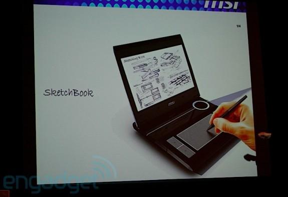 MSI'dan tasarımcılara ve öğrencilere özel konsept tablet: SketchBook