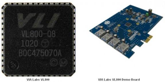 VIA'dan 4 portlu USB 3.0 kontrolcüsü: VL800
