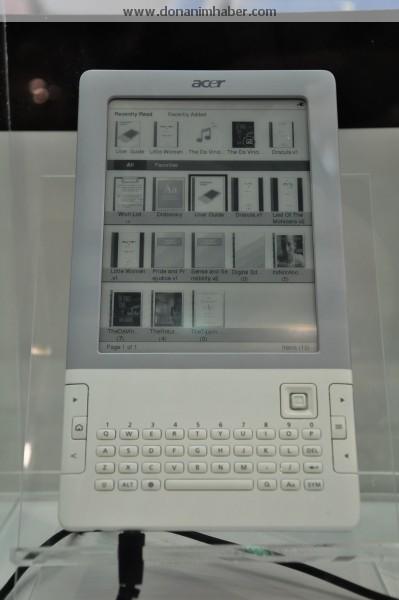 Computex 2010: Acer yeni eKitap okuyucusu LumiRead L600'ü tanıttı