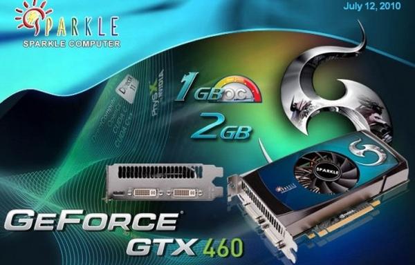 Sparkle 2GB GDDR5 bellekli GeForce GTX 460 modelini duyurdu