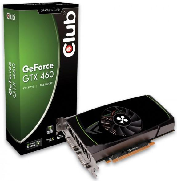 Club3D, GeForce GTX 460 tabanlı yeni ekran kartlarını tanıttı