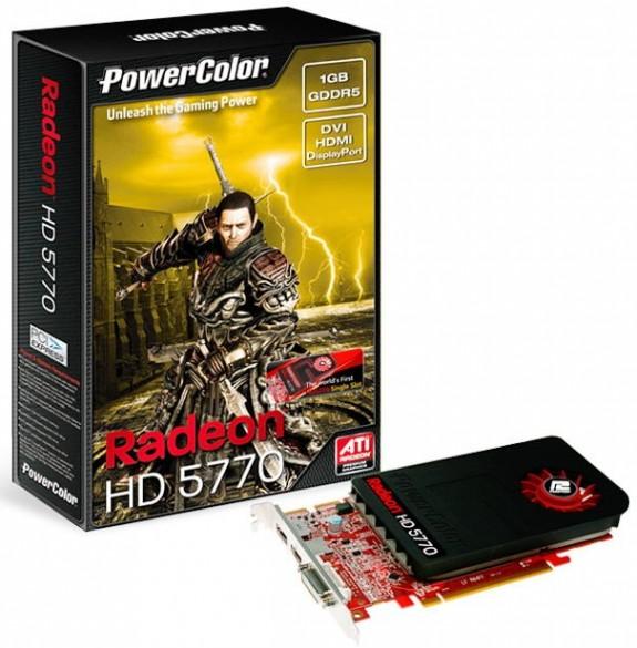 PowerColor tek slot tasarımlı Radeon HD 5770 modelini resmi olarak duyurdu