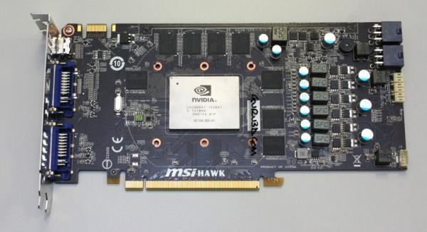 MSI'ın GeForce GTX 460 HAWK modeli 1GHz GPU ve 2GHz Shader hızlarına ulaşabiliyor