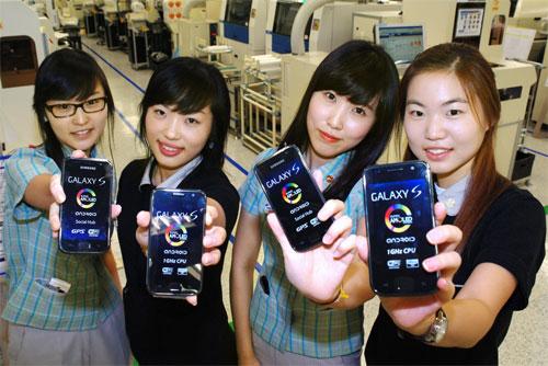 Samsung Galaxy S, Amerika'da ve G. Kore'de 1 milyon satış barajını aştı