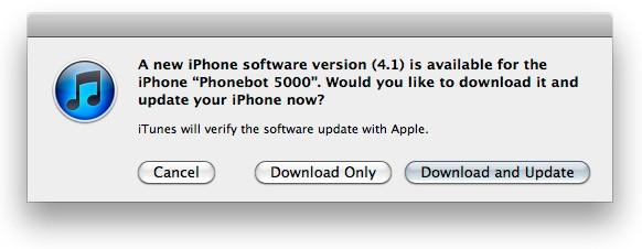 Apple, iOS 4.1 güncellemesini kullanıma sundu