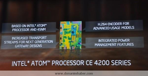IDF 2010: Intel, akıllı televizyonlar için Atom CE 4200 işlemcisini hazırladı