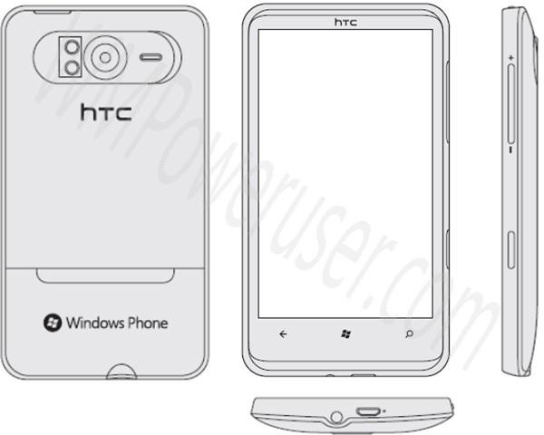 Windows Phone 7 işletim sistemli HTC HD7'ye ait şematik görseller ortaya çıktı