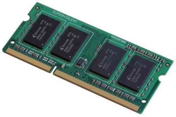 Super Talent dünyanın ilk 4GB DDR3 SO-DIMM bellek modülünü duyurdu
