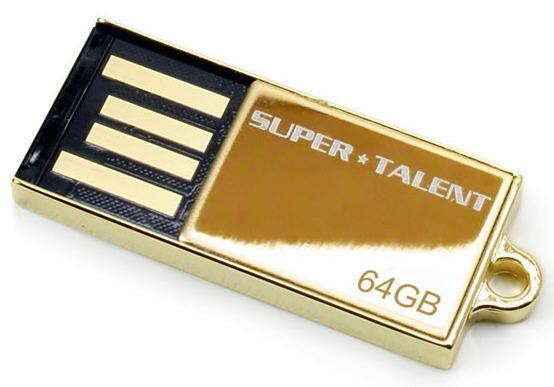Super Talent 24 ayar altın kaplı yeni USB belleğini duyurdu