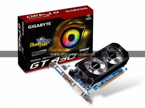 Gigabyte özel tasarımlı GeForce GT 430 modelini kullanıma sunuyor