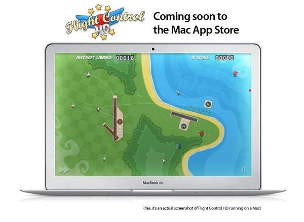 iOS'in popüler oyunu Flight Control, Mac AppStore'a geliyor