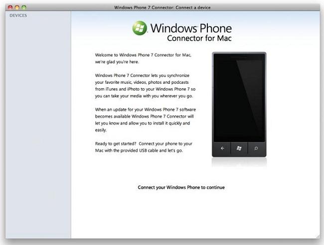 Microsoft, Mac için Windows Phone 7 Connector'ı yayınladı