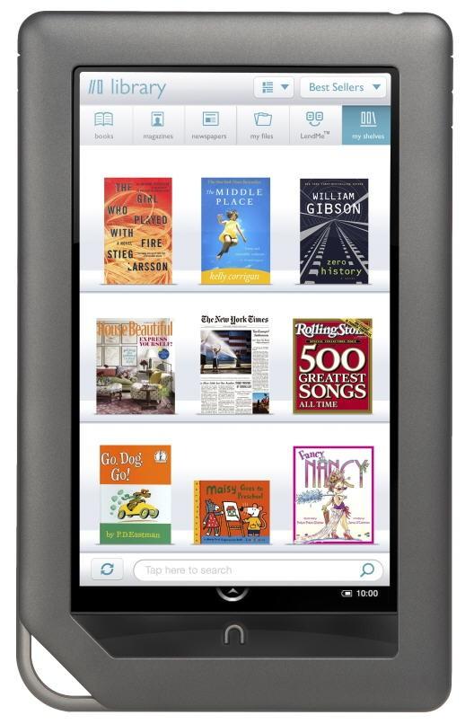 Barnes & Noble'dan renkli ekrana sahip elektronik kitap okuyucusu: NOOKcolor 