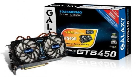 Galaxy'den 1GHz'de çalışan GeForce GTS 450 Hall of Fame geliyor