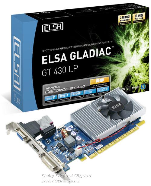 ELSA, GeForce GT 430 modelini kullanıma sunuyor