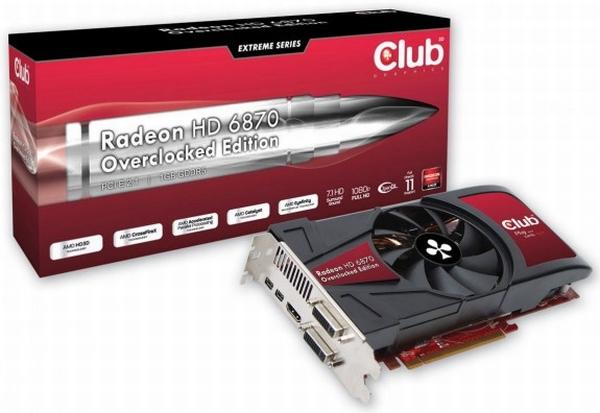 Club3D özel tasarımlı Radeon HD 6870 Overclock Edition modelini duyurdu