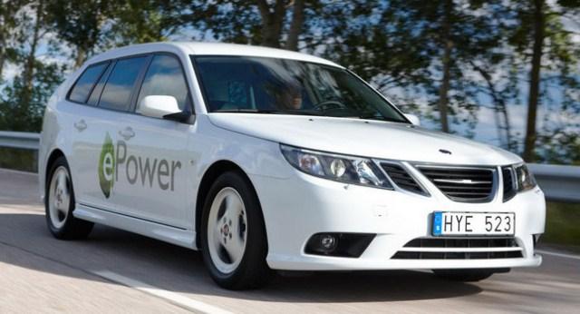Saab, Los Angeles Auto Show'da tamamen elektrikli otomobili 9-3 ePower'ı sergiledi