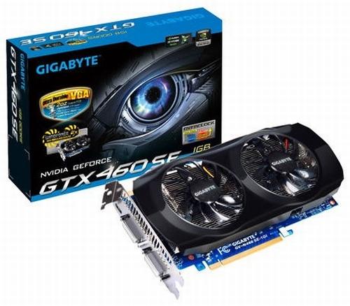 Gigabyte özel tasarımlı GeForce GTX 460 SE modelini kullanıma sunuyor