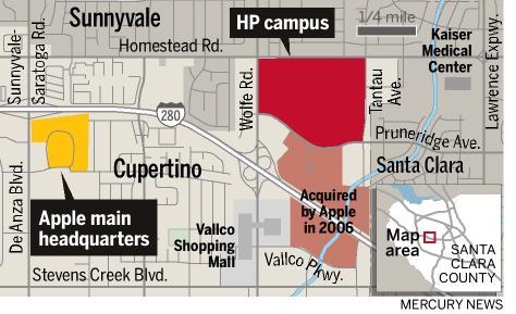 Apple, HP'nin Cupertino'daki 100 acre'lik sitesini satın aldı