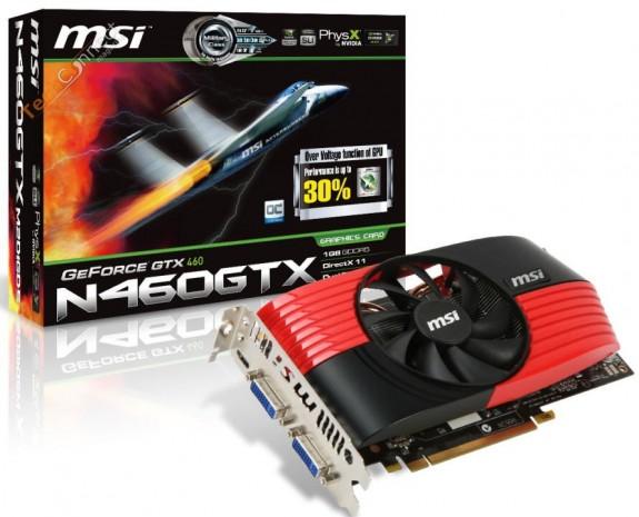 MSI, GeForce GTX 460 gamına hız aşırtmalı yeni bir model daha ekledi