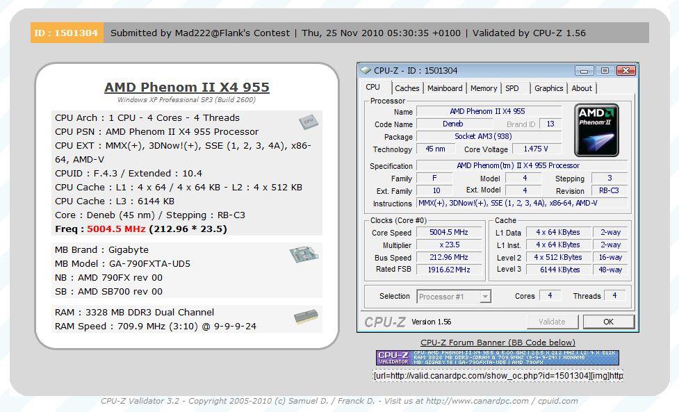 AMD'nin Phenom II X4 955BE işlemcisi hava soğutmayla 5GHz'e çıkartıldı