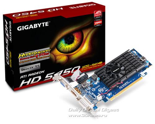 Gigabyte düşük profilli yeni Radeon HD 5450 modelini duyurdu