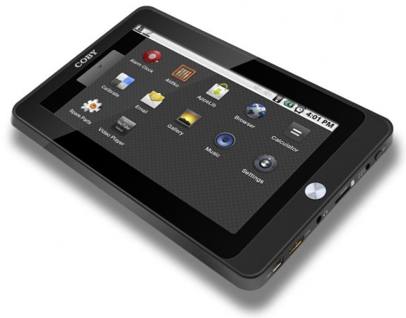 Coby'den Telechips işlemcili Android tablet