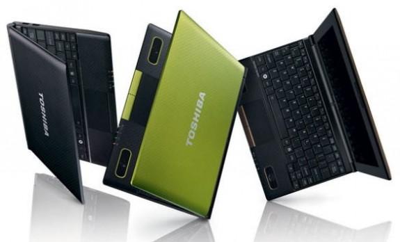 Toshiba'dan iki yeni netbook: mini NB500 ve mini NB520