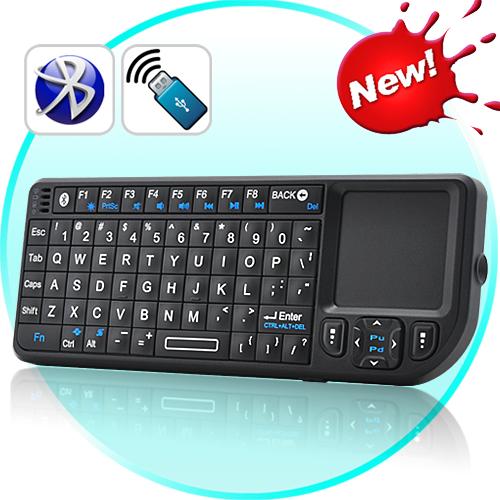 Chinavasion'dan touchpad'li ve lazer işaretleyicili kablosuz klavye: Mini Bluetooth Keyboard