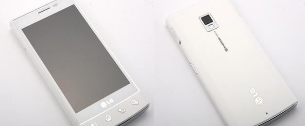 LG Mobile'ın en hızlı Android'li telefonu LU3000'in beyaz renkli versiyonu ortaya çıktı