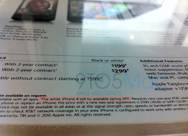 Apple: Beyaz iPhone 4, 2011 baharında satışa sunulacak