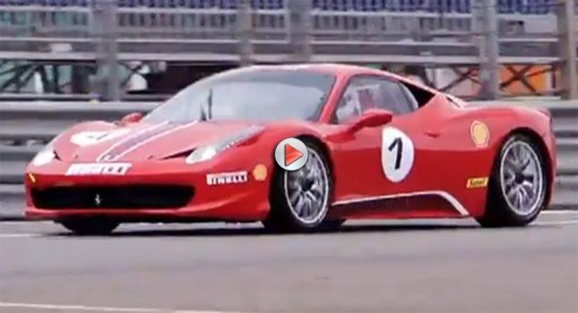 Ferrari 458 Challenge'in pist videosu yayınlandı