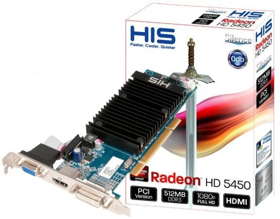 HIS, PCI tabanlı Radeon HD 5450 modelini duyurdu